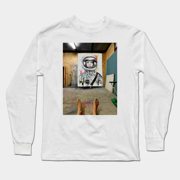 Studio with the last explorer Long Sleeve T-Shirt by Loui Jover 